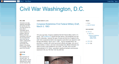 Desktop Screenshot of civilwarwashingtondc1861-1865.blogspot.com