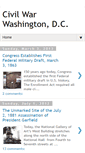 Mobile Screenshot of civilwarwashingtondc1861-1865.blogspot.com