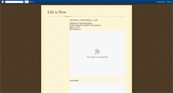Desktop Screenshot of lifeisnowcommunity.blogspot.com