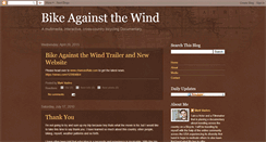 Desktop Screenshot of bikeagainstthewind.blogspot.com