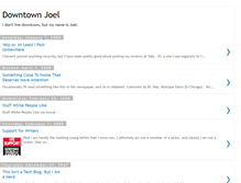 Tablet Screenshot of downtownjoel.blogspot.com