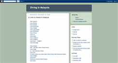 Desktop Screenshot of diving-sites-malaysia.blogspot.com