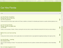 Tablet Screenshot of car-hire-florida.blogspot.com