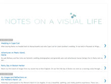 Tablet Screenshot of notesonavisuallife.blogspot.com