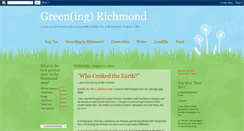 Desktop Screenshot of greenrichmond.blogspot.com
