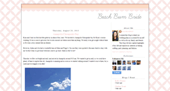 Desktop Screenshot of beachbumbride.blogspot.com