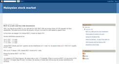 Desktop Screenshot of malaysianstockmarket.blogspot.com