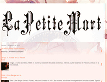 Tablet Screenshot of lapetitemortexxxpo.blogspot.com