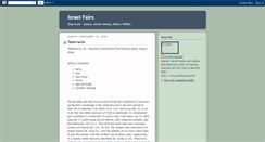 Desktop Screenshot of israelfairs.blogspot.com