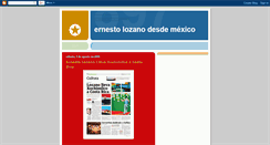 Desktop Screenshot of ernestolozano.blogspot.com