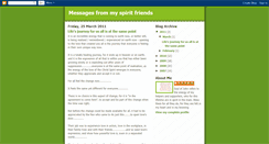 Desktop Screenshot of messagesfrommyspiritfriends.blogspot.com