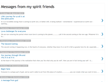 Tablet Screenshot of messagesfrommyspiritfriends.blogspot.com