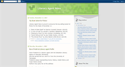 Desktop Screenshot of literaryagentnews.blogspot.com