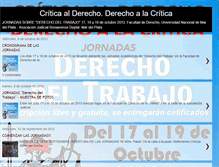 Tablet Screenshot of derechoalacritica.blogspot.com