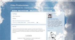 Desktop Screenshot of orfeoproducciones.blogspot.com