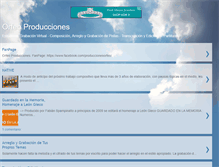 Tablet Screenshot of orfeoproducciones.blogspot.com