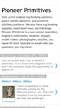 Mobile Screenshot of pioneerprimitives.blogspot.com