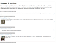 Tablet Screenshot of pioneerprimitives.blogspot.com