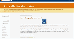 Desktop Screenshot of aircrafts4dummies.blogspot.com