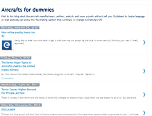 Tablet Screenshot of aircrafts4dummies.blogspot.com
