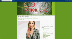 Desktop Screenshot of ecofashionchic.blogspot.com