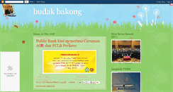 Desktop Screenshot of budakbakong.blogspot.com