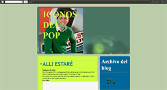 Desktop Screenshot of iconosdelpop.blogspot.com