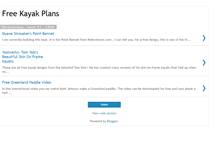 Tablet Screenshot of kayakplans.blogspot.com