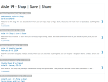 Tablet Screenshot of aisle19deals.blogspot.com