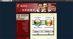 Desktop Screenshot of 7dayssport.blogspot.com