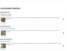 Tablet Screenshot of cucinandoinsieme.blogspot.com