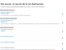 Tablet Screenshot of le-secret-attraction.blogspot.com