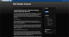 Desktop Screenshot of getguitarcourse.blogspot.com