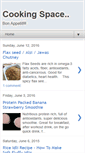 Mobile Screenshot of cookingspace.blogspot.com