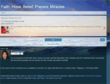 Tablet Screenshot of faithhopebeliefprayersmiracles.blogspot.com