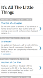 Mobile Screenshot of itisallthelittlethings.blogspot.com