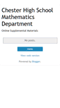 Mobile Screenshot of chsmathematics.blogspot.com