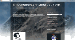 Desktop Screenshot of comuni-k-arte.blogspot.com