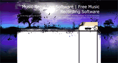 Desktop Screenshot of musicrecordingsoftware.blogspot.com