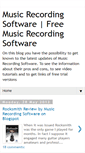 Mobile Screenshot of musicrecordingsoftware.blogspot.com