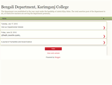 Tablet Screenshot of bengalidepttkxjcollege.blogspot.com