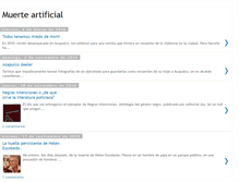 Tablet Screenshot of muerteartificial.blogspot.com