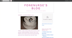 Desktop Screenshot of fonenurse.blogspot.com