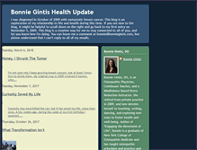 Tablet Screenshot of bonniegintishealth.blogspot.com