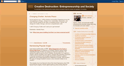Desktop Screenshot of entreprenuershipcreativedestruction.blogspot.com