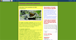 Desktop Screenshot of cienciasnaturales-primaria.blogspot.com