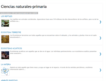 Tablet Screenshot of cienciasnaturales-primaria.blogspot.com