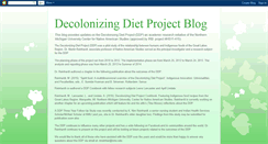 Desktop Screenshot of decolonizingdietproject.blogspot.com