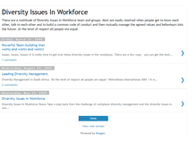 Tablet Screenshot of diversity-issues-in-workforce.blogspot.com