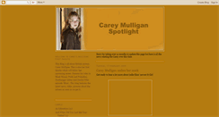 Desktop Screenshot of careymulligan.blogspot.com